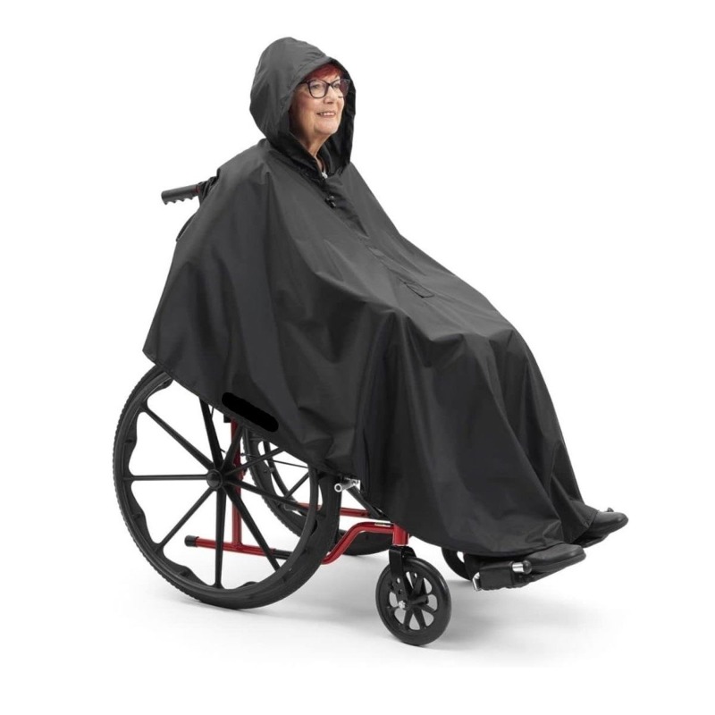Car Accessories For Elderly - Disabled Elderly Wheelchair Raincoat Single Adult