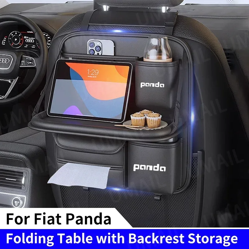 Back Seat Car Table - Car Seat Back Storage Bag with