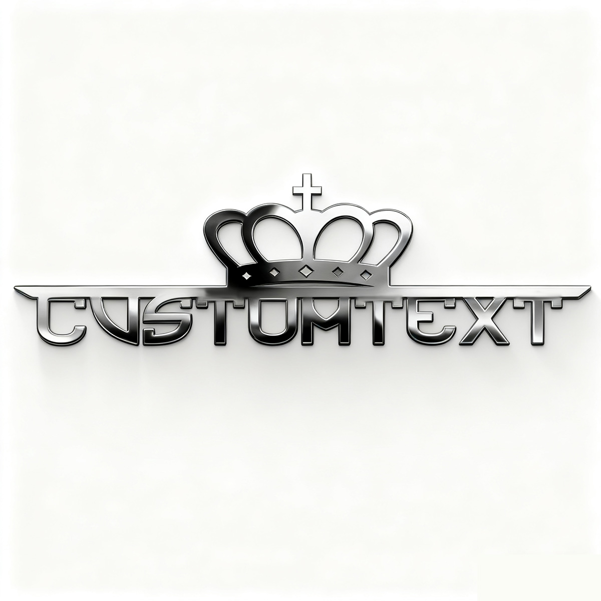Classic Crown Creative Font 3D - огляд і ціна Car Accessories Name