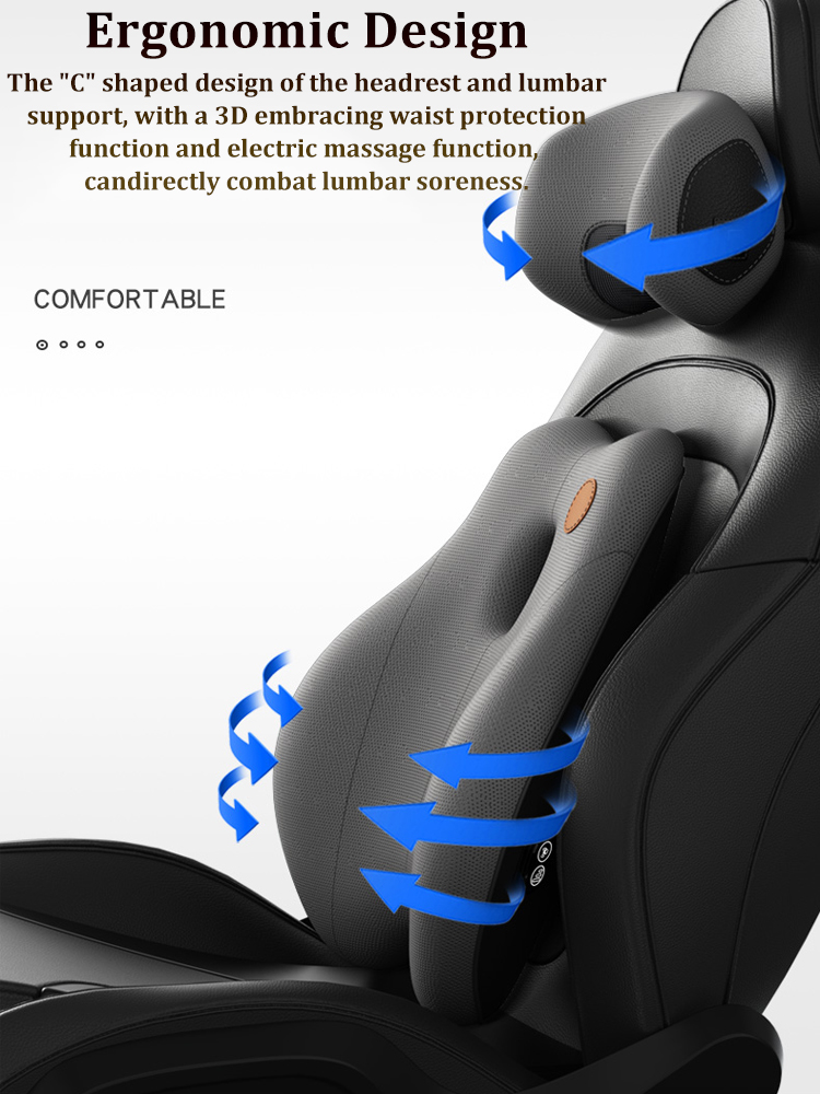 Car Neck Massage Pillow Lumbar - огляд і ціна Car Accessories For Road Trip