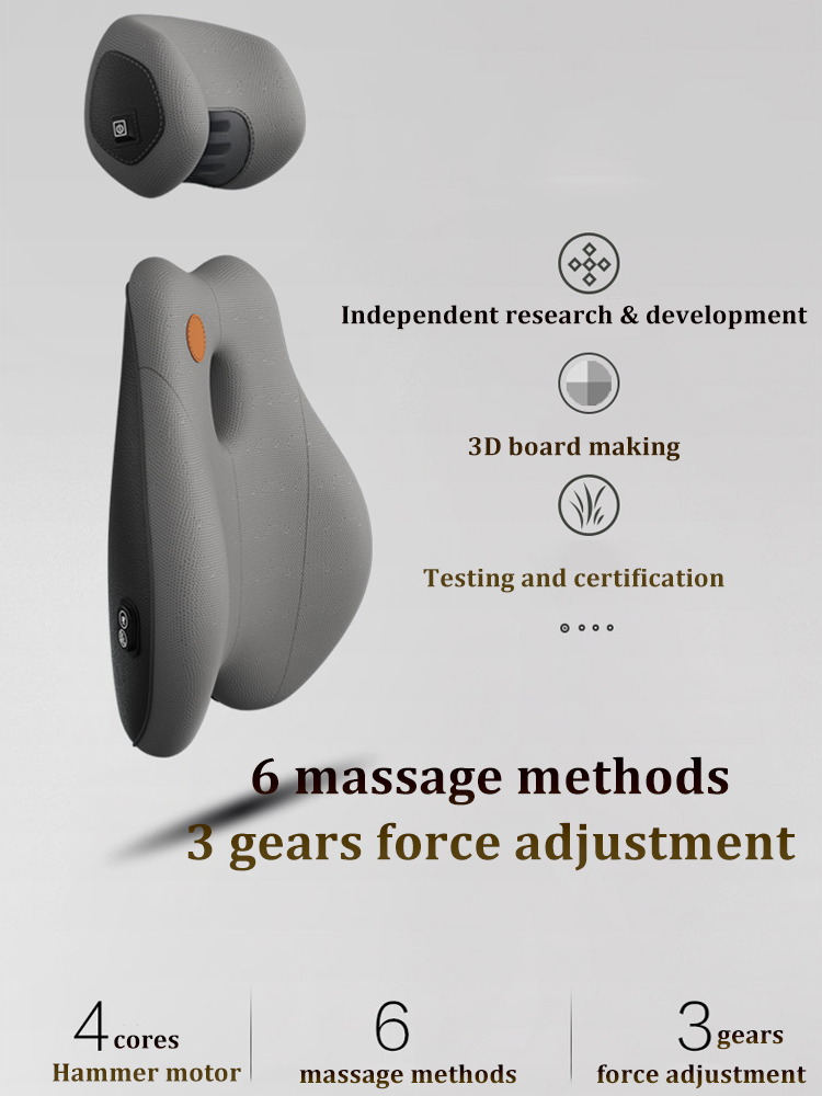 Car Neck Massage Pillow Lumbar - огляд і ціна Car Accessories For Road Trip