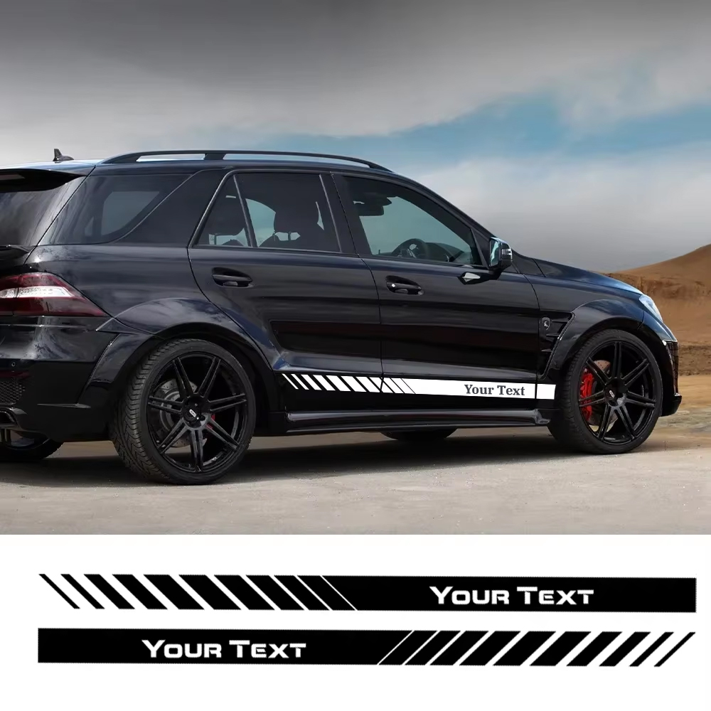 Custom Text Car Side Door Stri - огляд і ціна Car Accessories Name